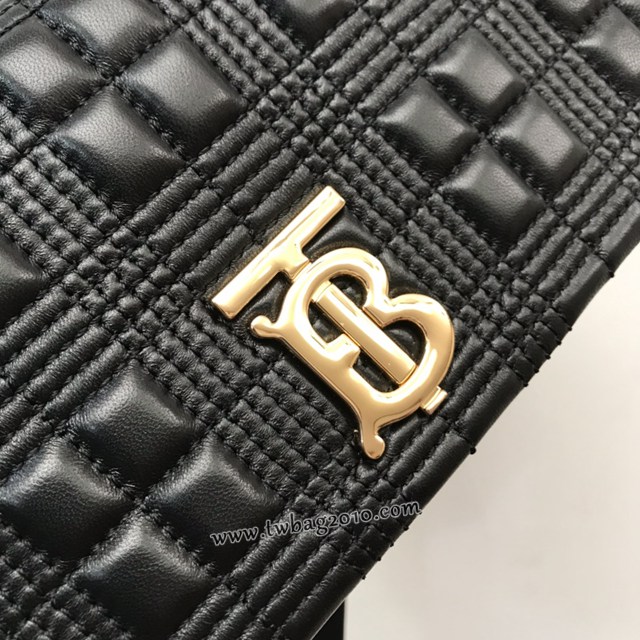 Burberry專門店新款羊皮小號TB蘿拉包 巴寶莉絎縫品牌格紋鏈條單肩挎背女包 yxb1546